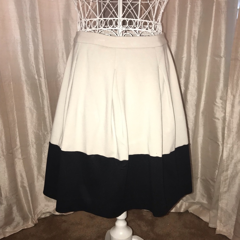 Black and beige skirt that has a fun little flair.